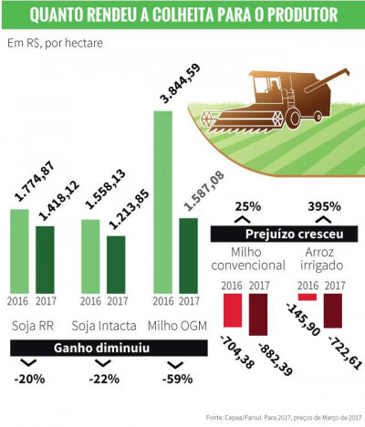 Supersafra de grãos não será super-renda para produtor